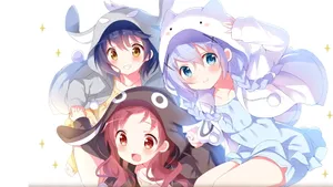 Anime Chino Sister Wallpaper
