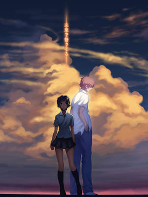 Anime Couple Girl Who Leapt Thru Time Wallpaper