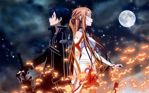 Anime Fight Sword Art Online Wallpaper