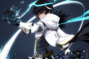 Anime Gaming Elsword Blue Splash Wallpaper