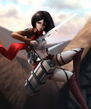 Anime Girl Mikasa Ackerman Wallpaper