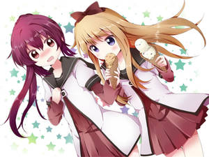 Anime Lesbian Ayano And Kyoko Wallpaper