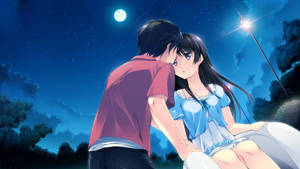 Anime Love City Night Lights Wallpaper