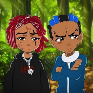 Anime Rapper Trippie Redd And Juice Wrld Wallpaper