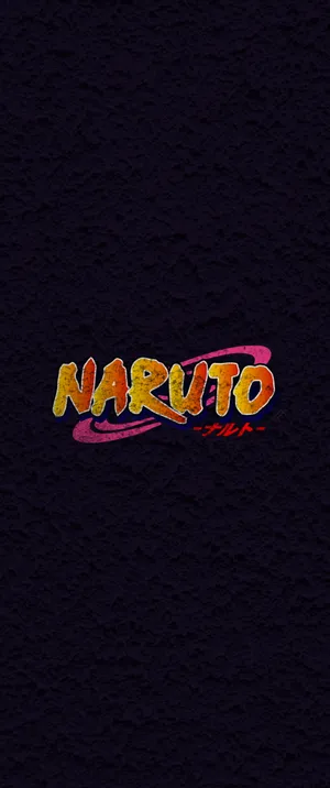 Anime Symbols Naruto Logo On Black Wallpaper