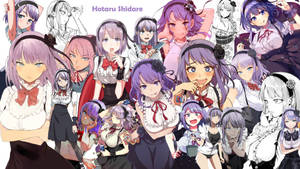 Anime Waifu Dagashi Kashi Hotaru Shidare Purple Aesthetic Wallpaper