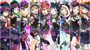 Anime Waifu School Idol Festival Halloween Aesthetic Wallpaper