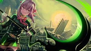 Anime With A Distinctive Green Color! Wallpaper