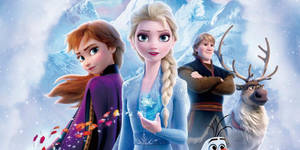 Anna And Elsa Join Forces In Frozen 2 Wallpaper