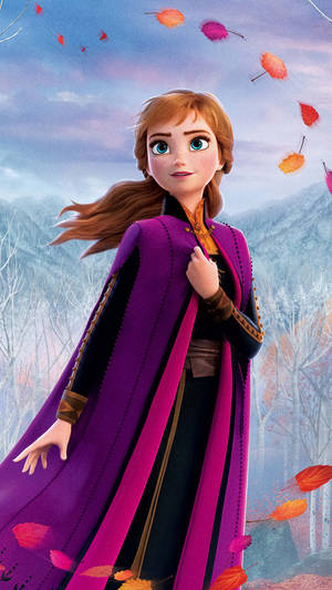 Anna Outfit Frozen 4k Cartoon Wallpaper