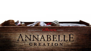 Annabelle On Wooden Box Wallpaper