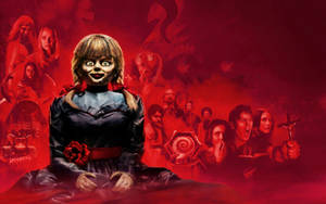 Annabelle Red Cartoon Poster Wallpaper