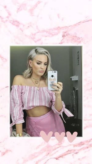 Anne-marie Pink Aesthetic Wallpaper