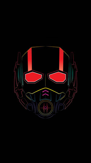 Ant Man Superhero Colourful Helmet Wallpaper