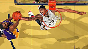 Anthony Davis Rebound Wallpaper