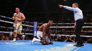 Anthony Joshua Knocked Down Wallpaper