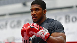 Anthony Joshua Red Boxing Gloves Wallpaper