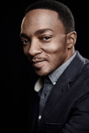 Anthony Mackie Shy Smile Wallpaper