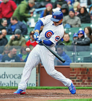 Anthony Rizzo Bat At Waist Wallpaper