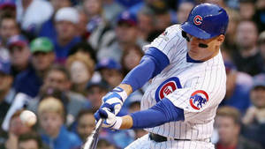 Anthony Rizzo Bat Swing Zoomed Wallpaper