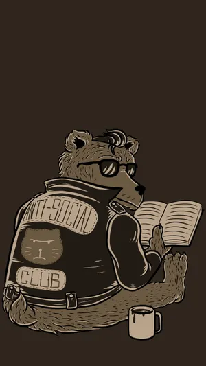 Anti Social Club Bear Wallpaper