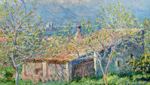 Antibes Art By Claude Monet Wallpaper