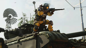 Antonov On A Tank In Call Of Duty: Black Ops Cold War Wallpaper