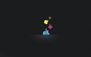 Apple Hd Desktop Falling Logo Colors Wallpaper