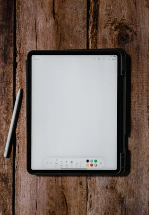 Apple Ipad Pro With Drawing App Wallpaper