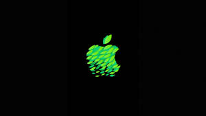 Apple Logo Green Leaves Wallpaper