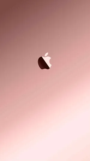 Apple Logo Rose Gold Iphone Wallpaper