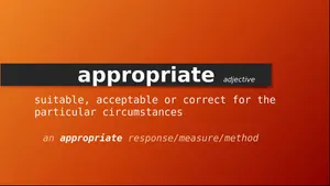 Appropriate English Meaning Wallpaper