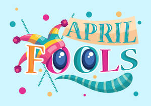 April Fools Day Teal Art Wallpaper