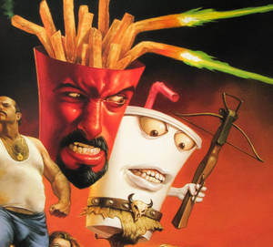 Aqua Teen Hunger Force In 3d Animation Wallpaper