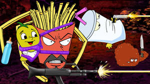 Aqua Teen Hunger Force In Action Wallpaper