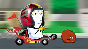 Aqua Teen Hunger Force Racecar Wallpaper