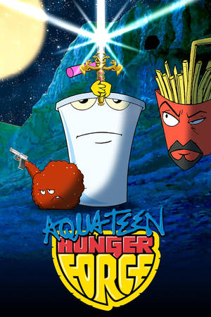 Aqua Teen Hunger Force Wielding Lightning Sword Wallpaper