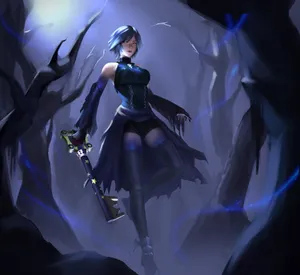 Aqua, The Courageous Keyblade Wielder From The Kingdom Hearts Series Wallpaper