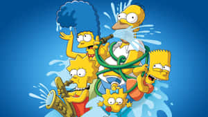 Aquatic Bart Simpson Aesthetic Wallpaper