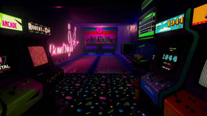 Arcade Cool Lights Wallpaper