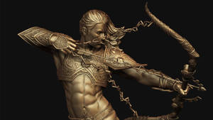 Archery Statue Wallpaper