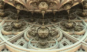 Architecture Inspired Fractal Design Wallpaper