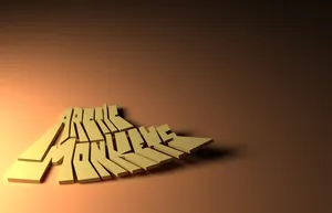 Arctic Monkeys3 D Text Design Wallpaper