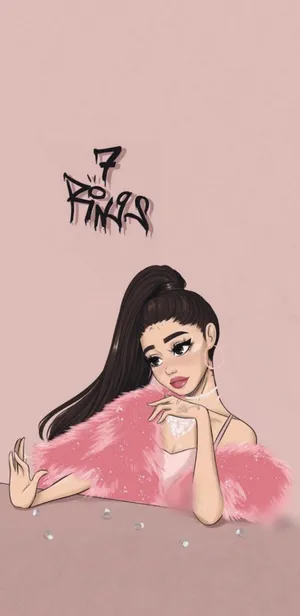 Ariana Grande Looks Fierce And Untouchable, Glowing Proudly Wearing Seven Rings Wallpaper