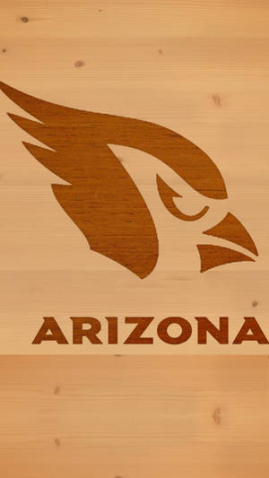 Arizona Cardinals Logo On Wood Wallpaper