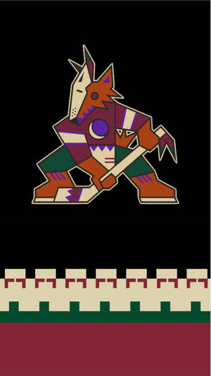 Arizona Coyotes Colorful Symbol Wallpaper