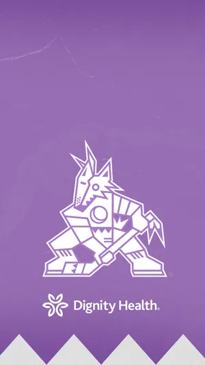 Arizona Coyotes Purple And White Wallpaper