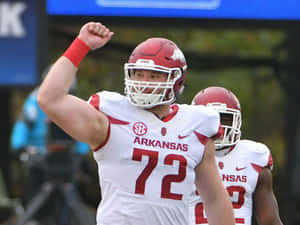 Arkansas Razorbacks Player Frank Ragnow Wallpaper