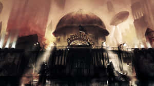 Arkham City Gates Artwork Wallpaper