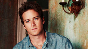 Armie Hammer Rustic Photoshoot Wallpaper